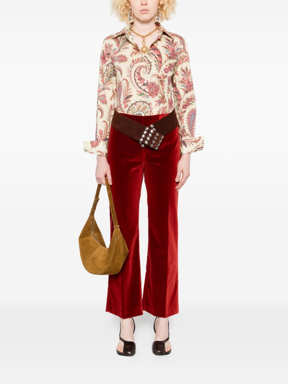 paisley-print poplin shirt - 2