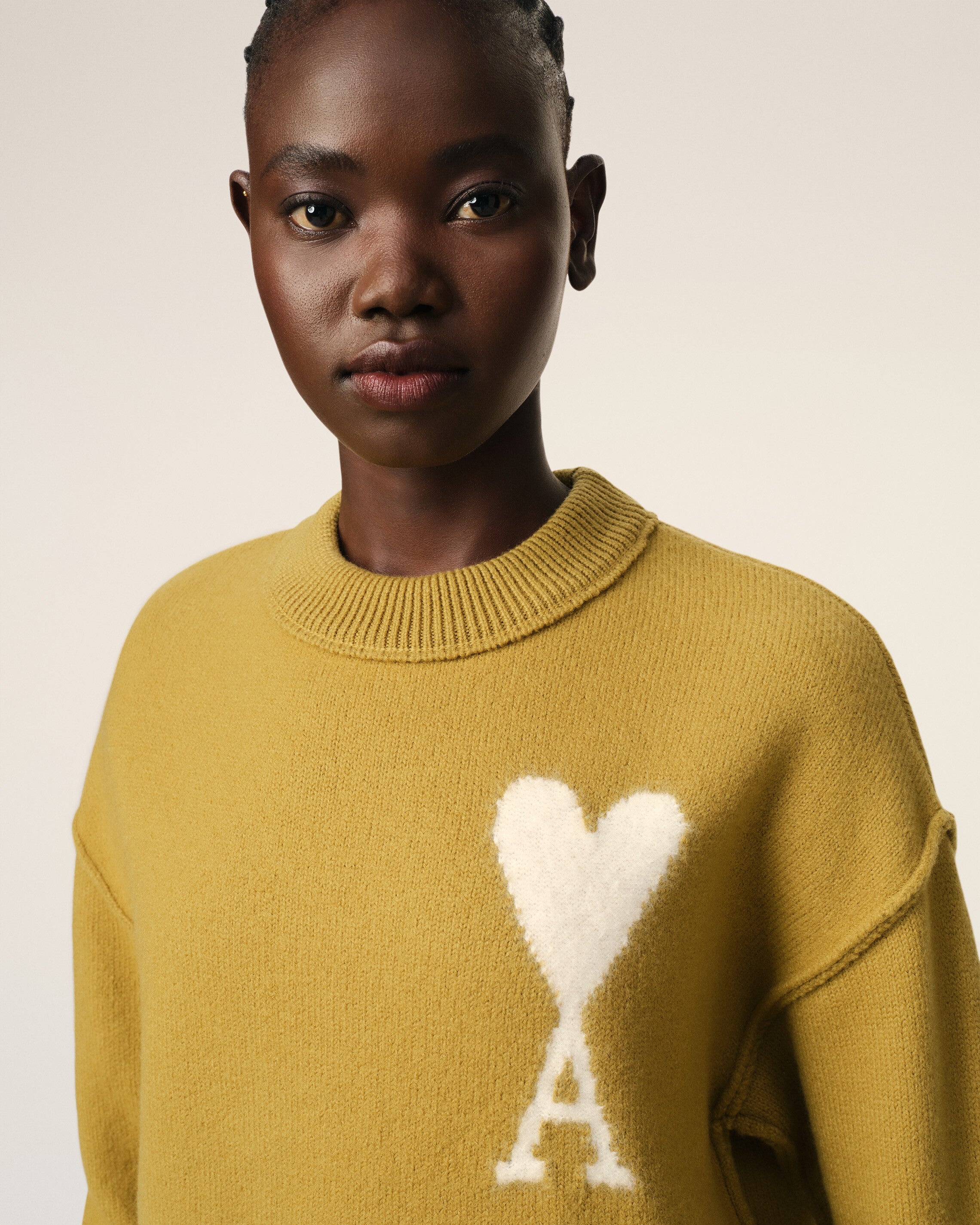 MUSTARD WOOL AMI DE COEUR SWEATER - 4