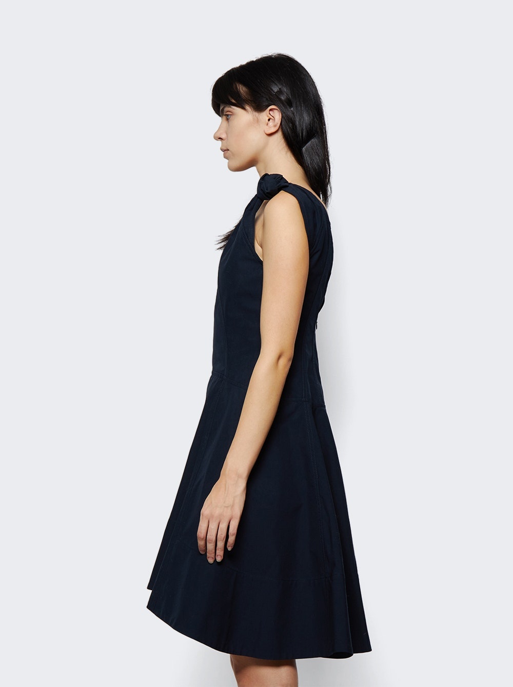 Bottega Veneta Compact Cotton Dress Abyss | thewebster