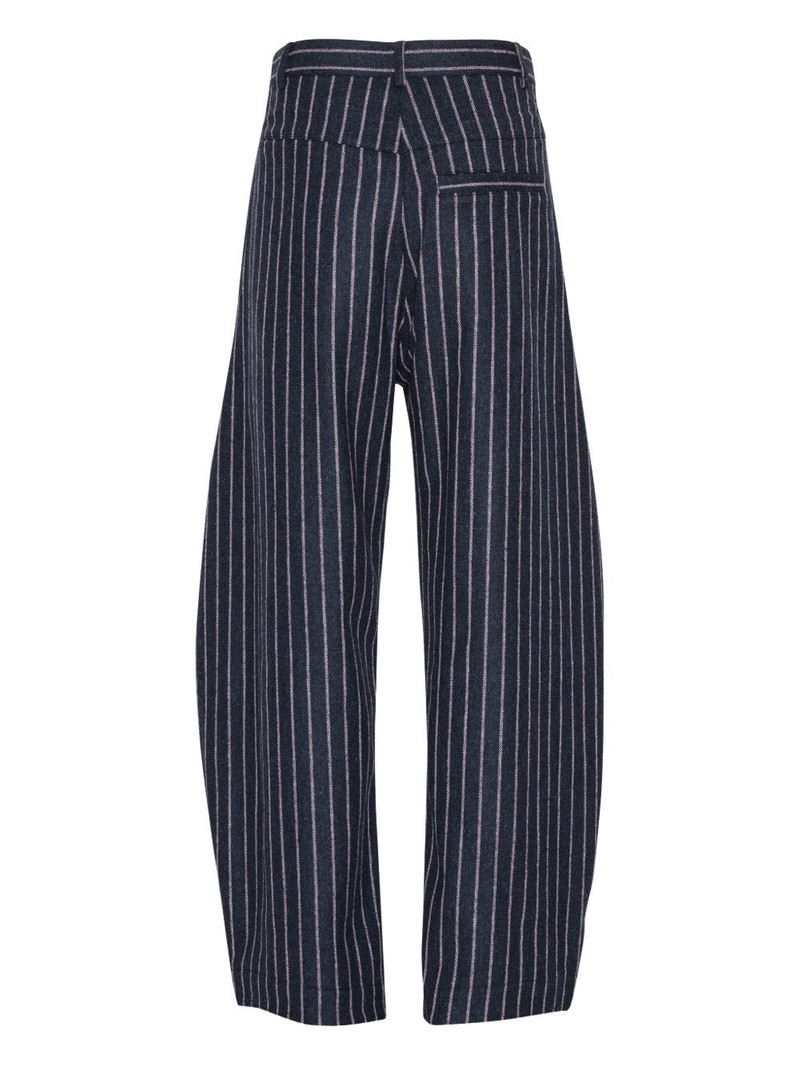 HENRIK VIBSKOV Shady Suiting pinstripe wide-leg trousers outlook