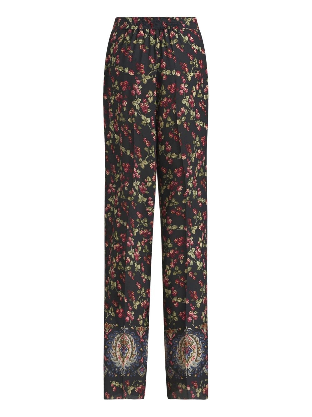 floral-print straight-leg trousers - 6
