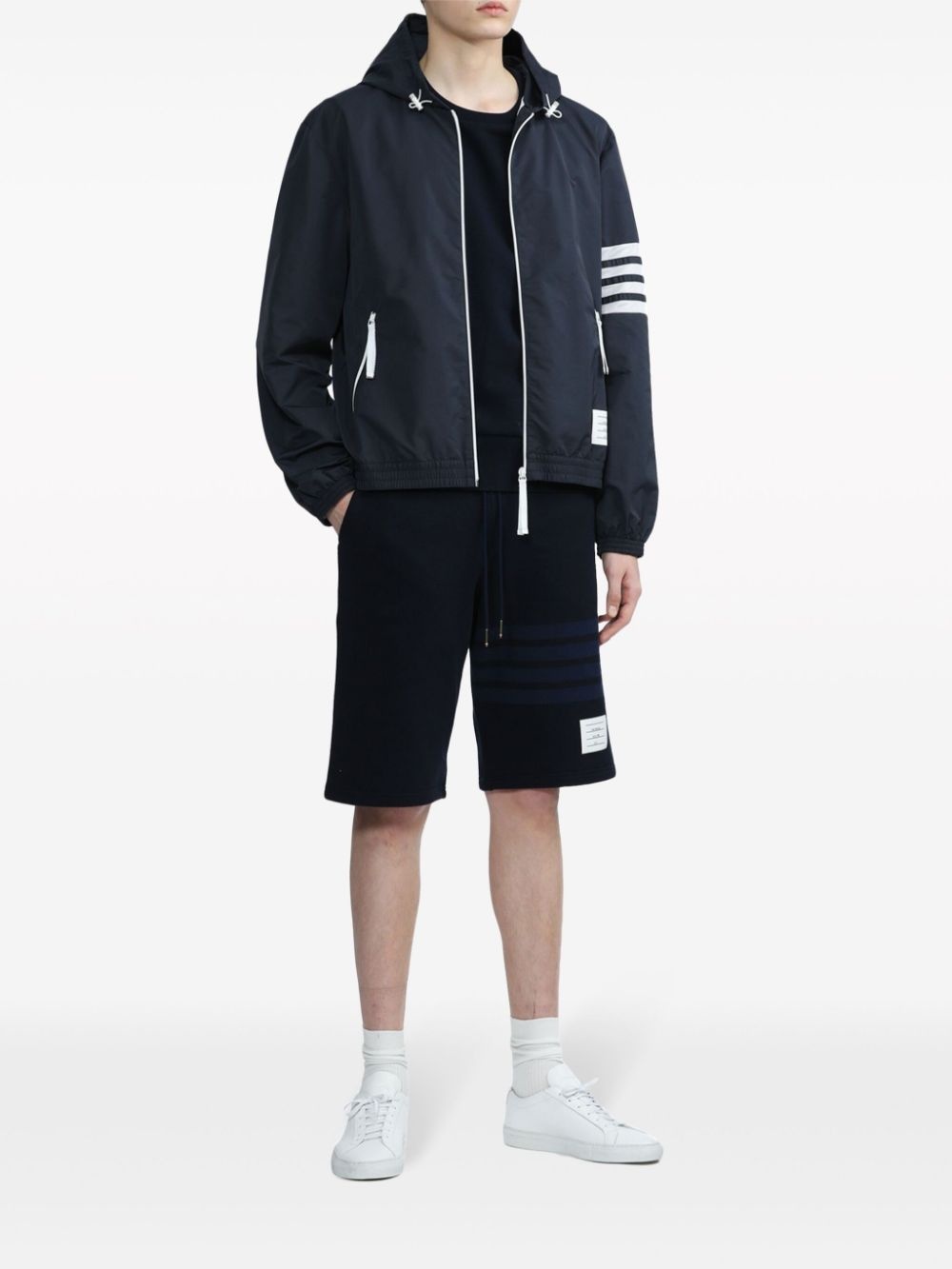 4-Bar stripe hooded jacket - 2