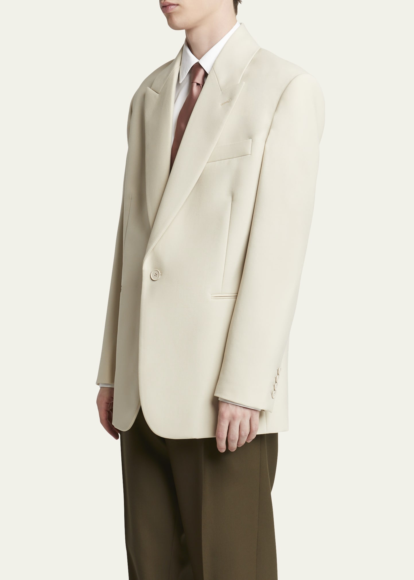 Men's Wool-Silk Relaxed Sport Coat - 4