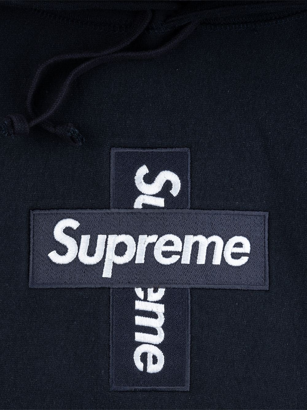 cross box logo hoodie - 3