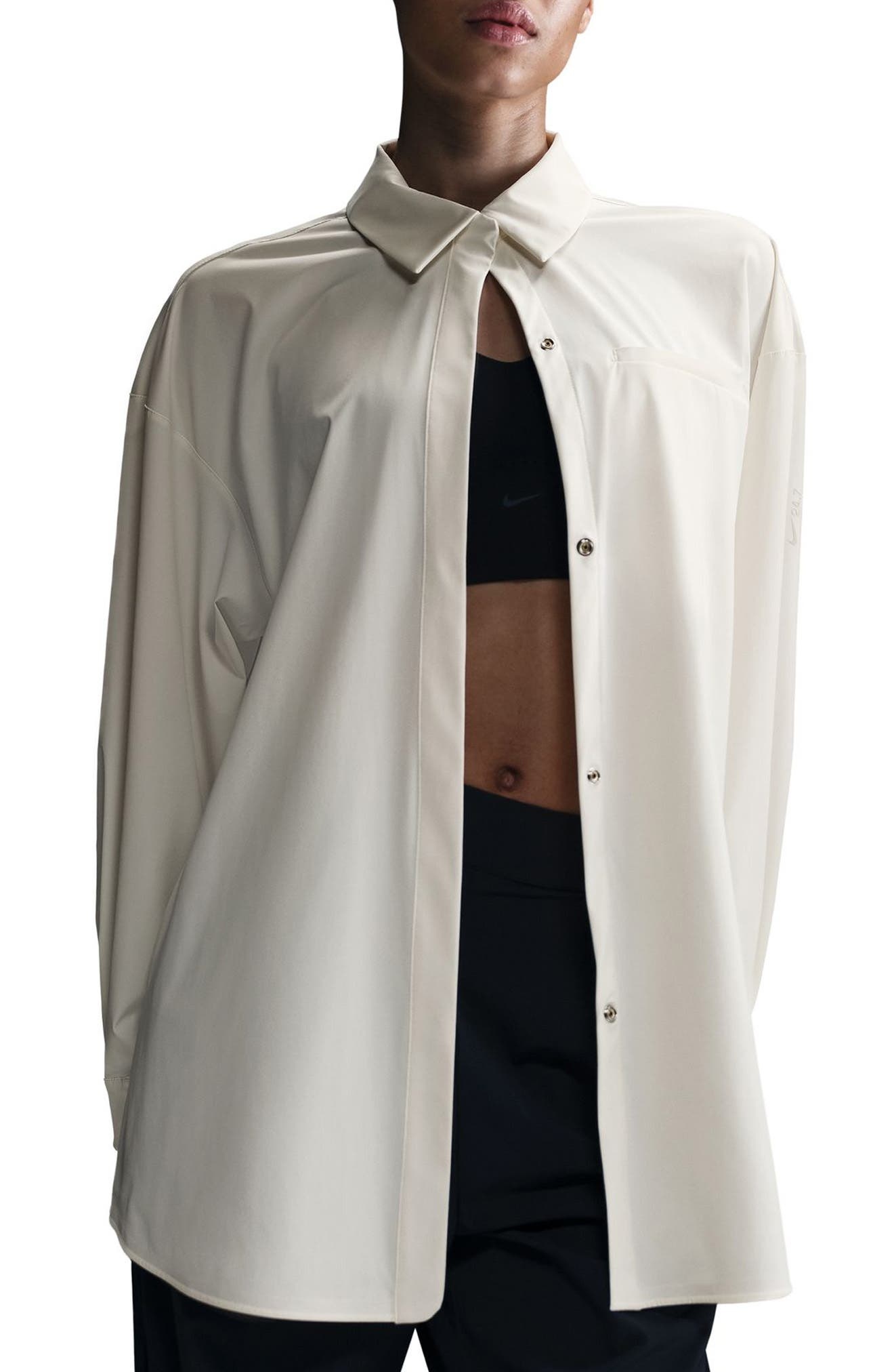 Nike 24.7 Dri-Fit Button-Up Shirt in Sail/Sail at Nordstrom - 1