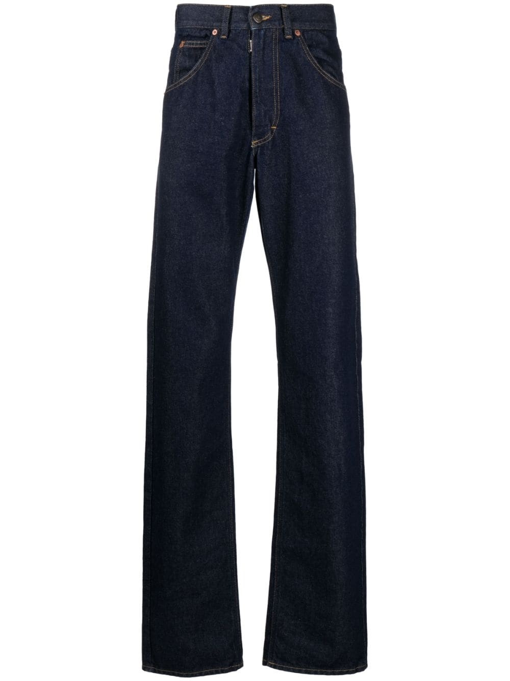 mid-rise straight-leg jeans - 1