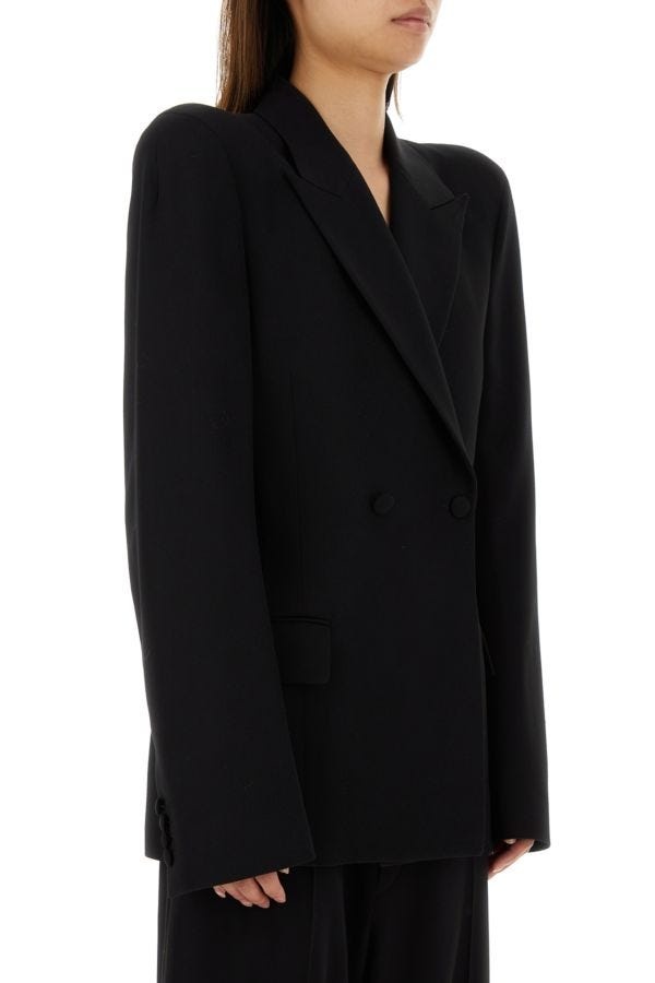 BALENCIAGA Balenciaga Woman Black Wool Blazer | luosophy