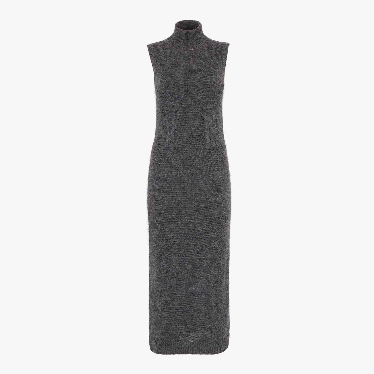 Gray mohair and cashmere dress - 1