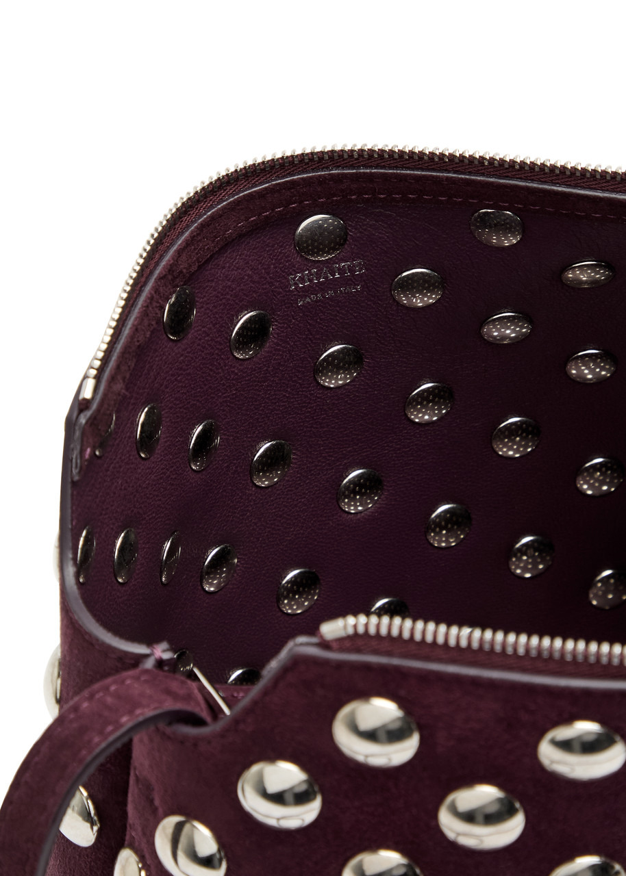 Khaite Lina Medium Studded Suede Cross-body bag - 4