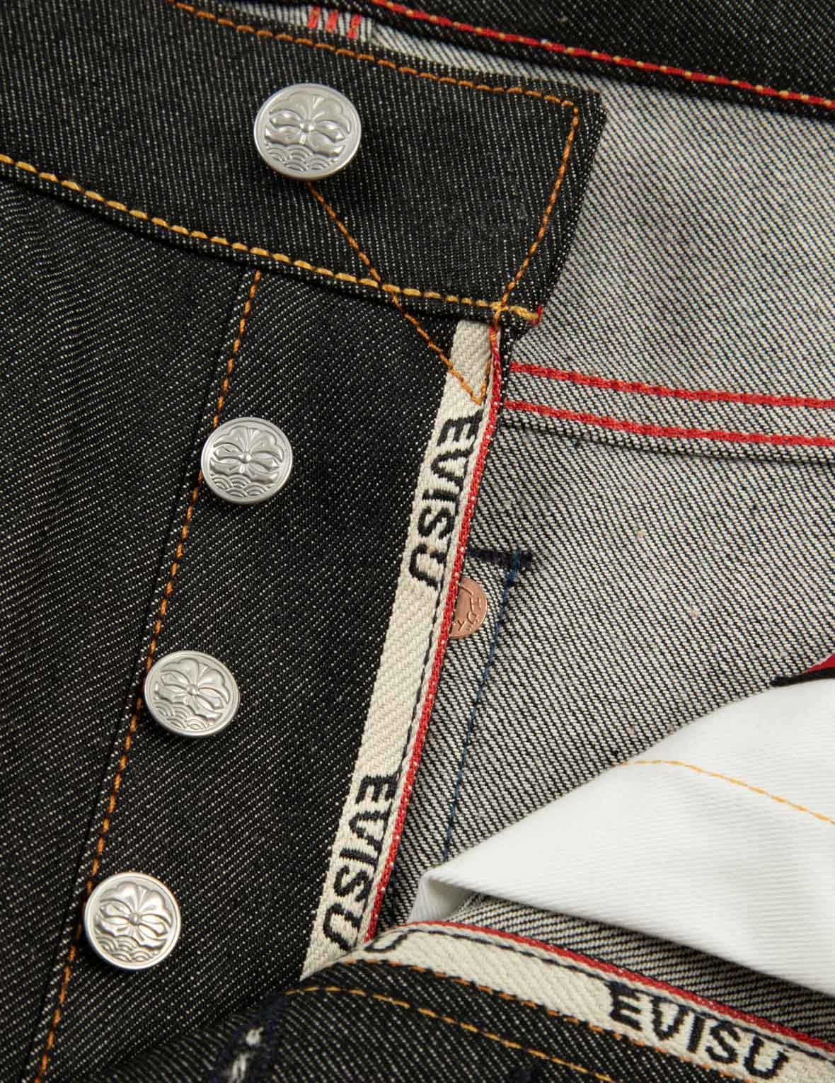 Seagull Textured Embroidery Slim Fit Jeans #2010 - 12