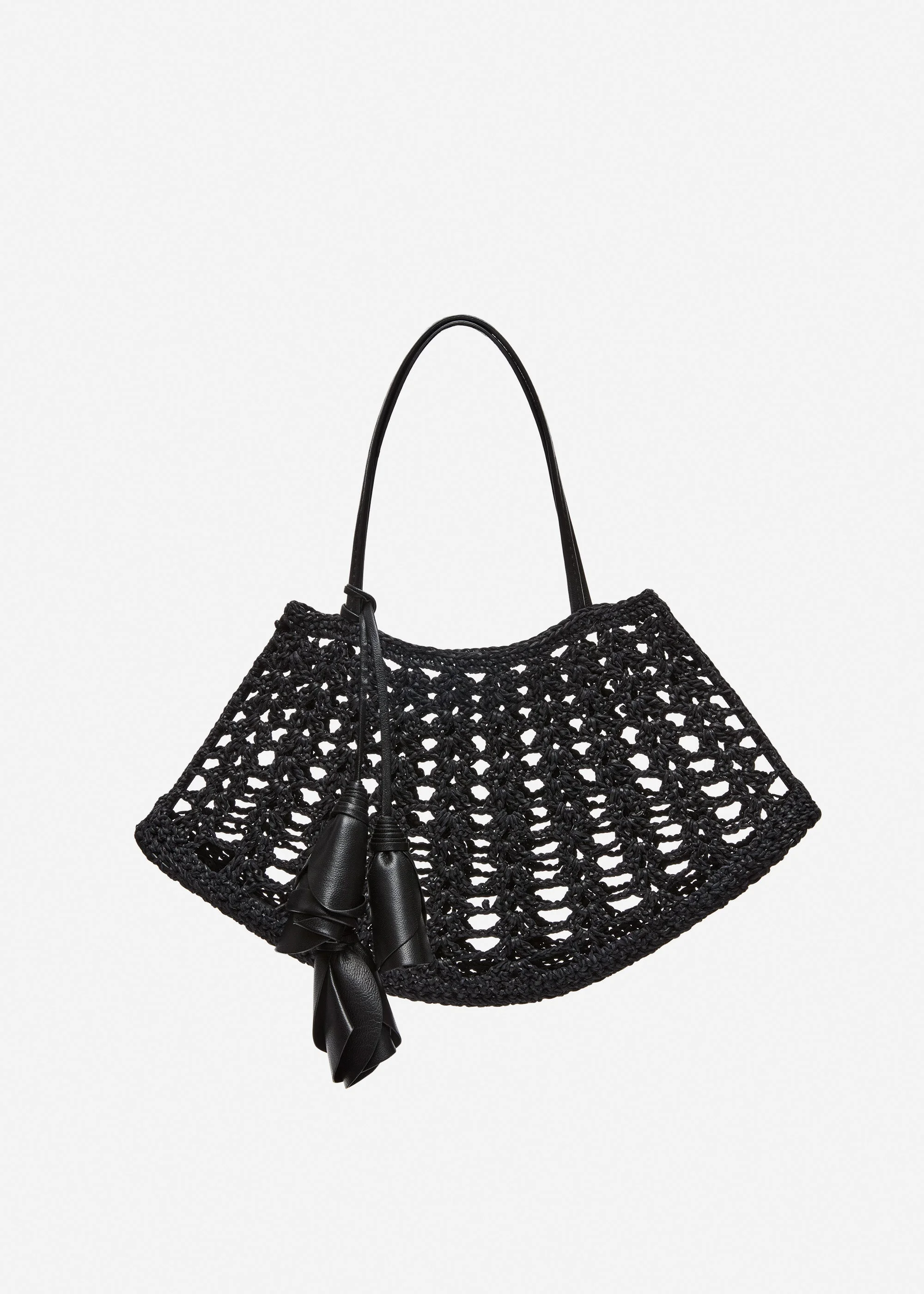 Maya crochet bag in black leather - 1