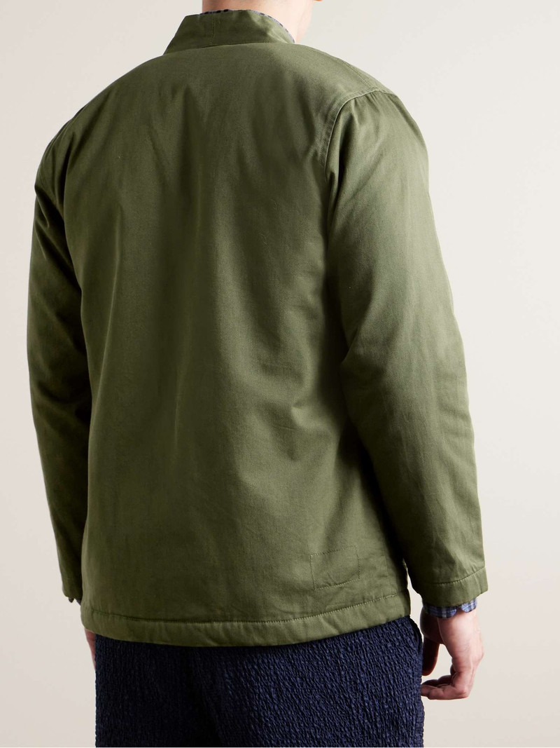Kyoto Reversible Cotton-Twill and Recycled-Fleece Jacket 4