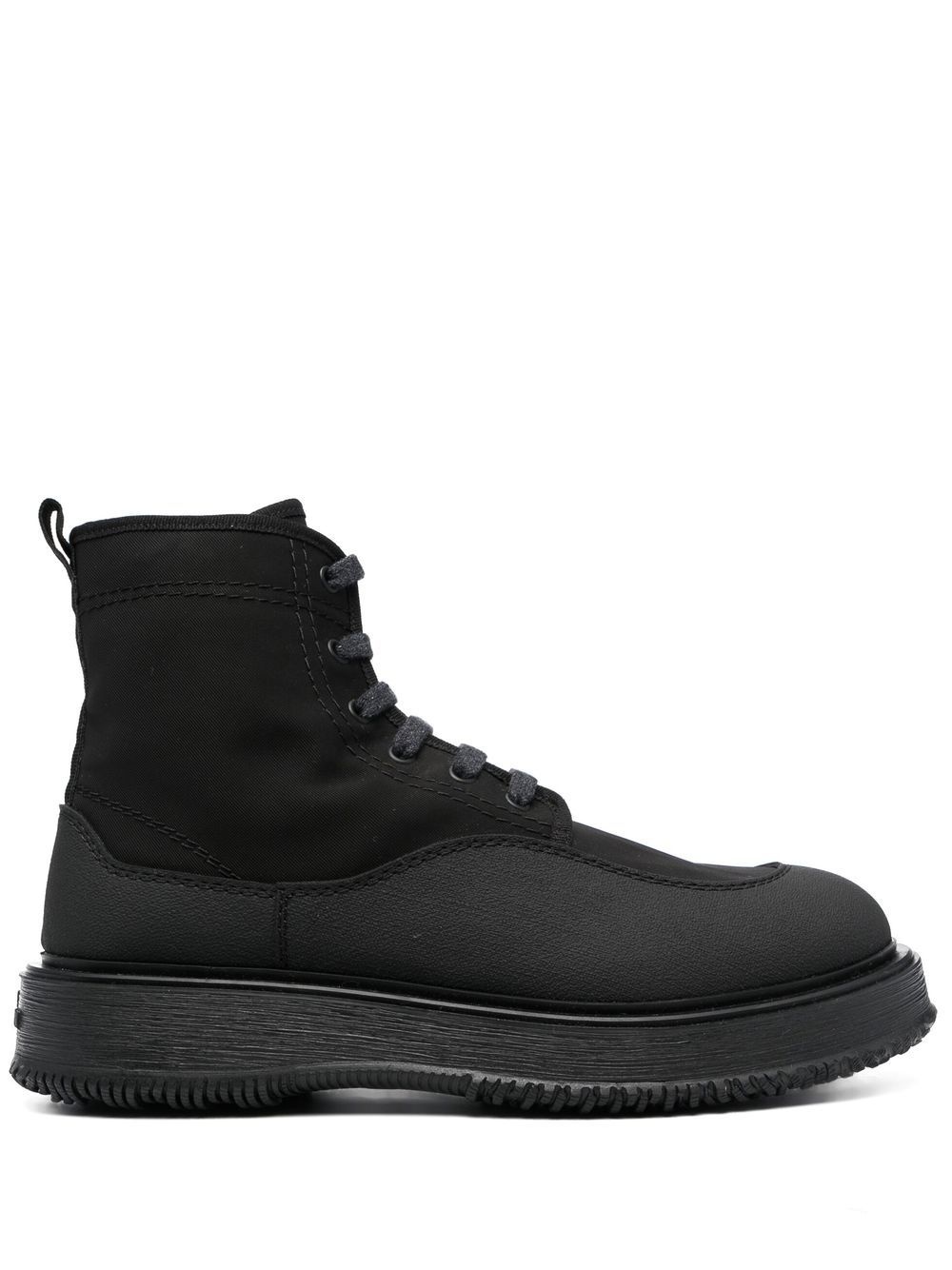 Untraditional lace-up ankle boots - 1