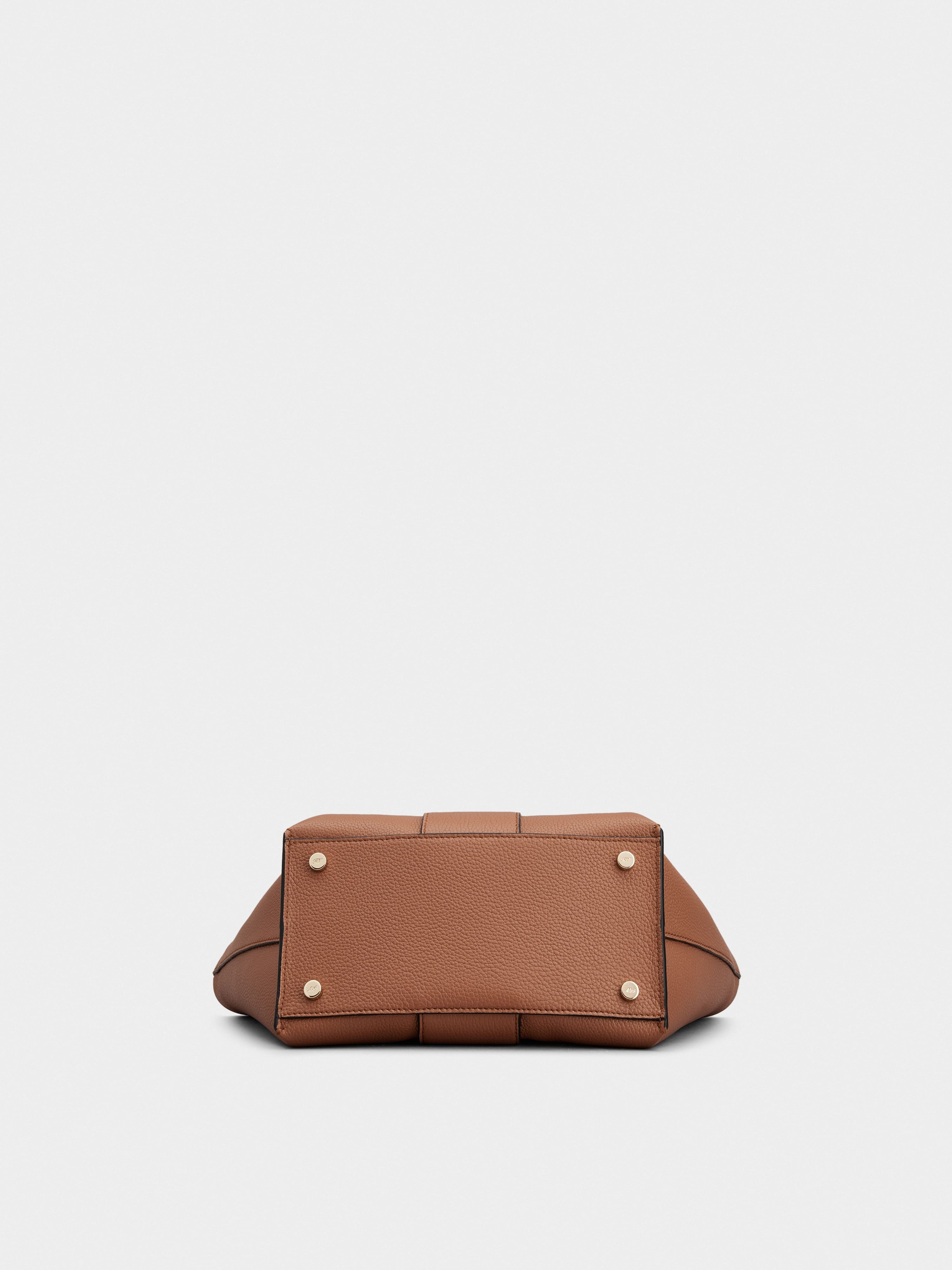Viv' Choc Mini Shopping Bag in Leather - 5