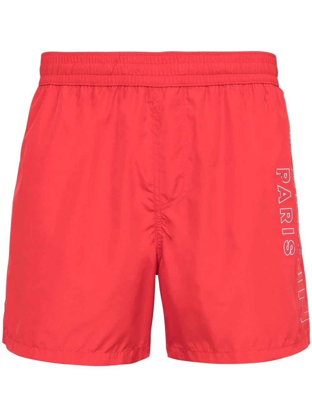 metallic-logo swim shorts - 1