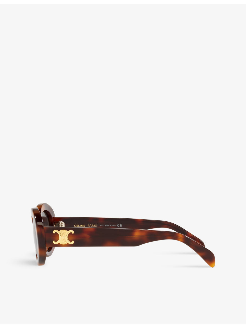 CL000312 CL40194U tortoiseshell-pattern oval-frame acetate sunglasses - 4