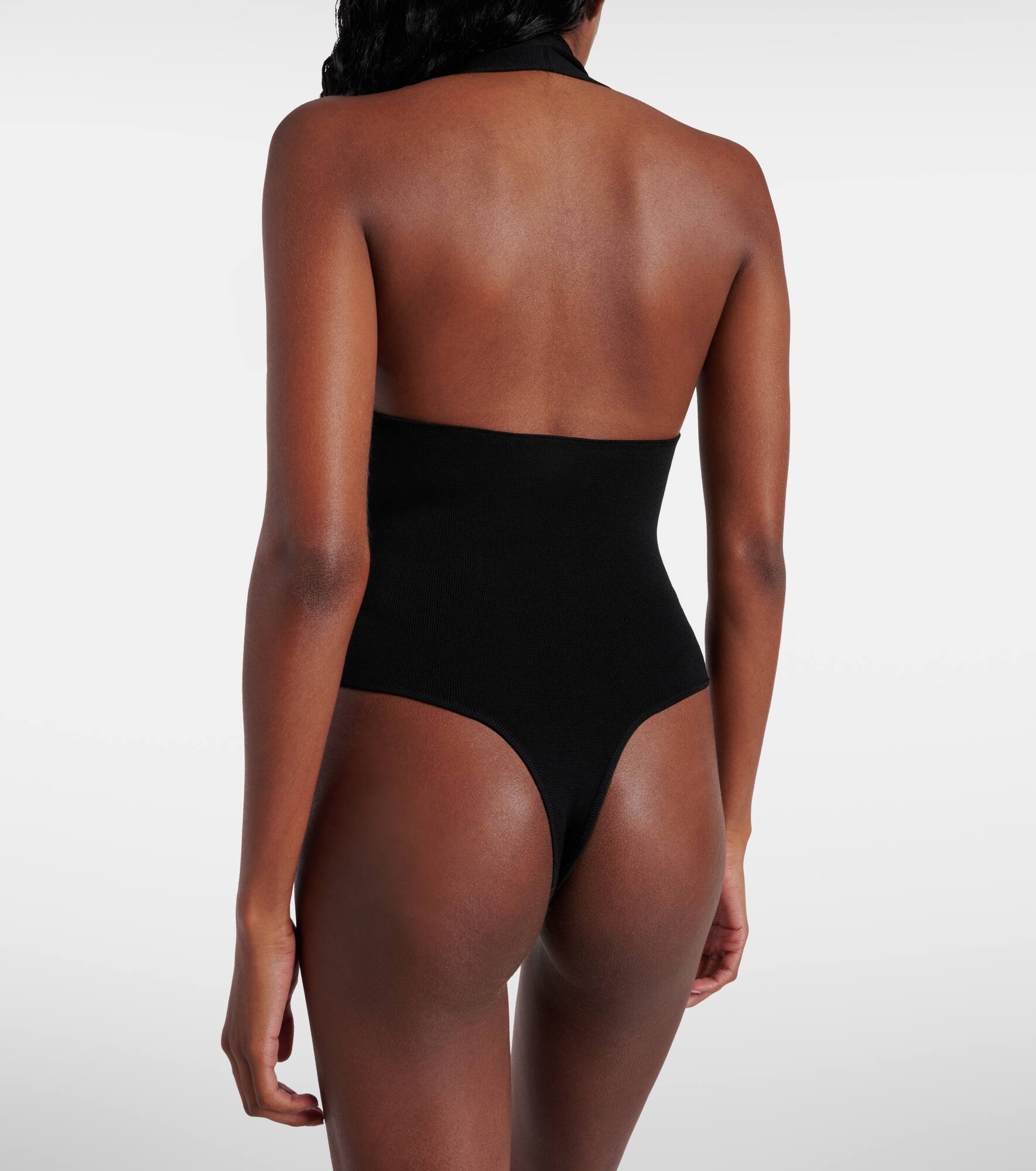 KHAITE Toto halterneck jersey bodysuit | mytheresa | REVERSIBLE