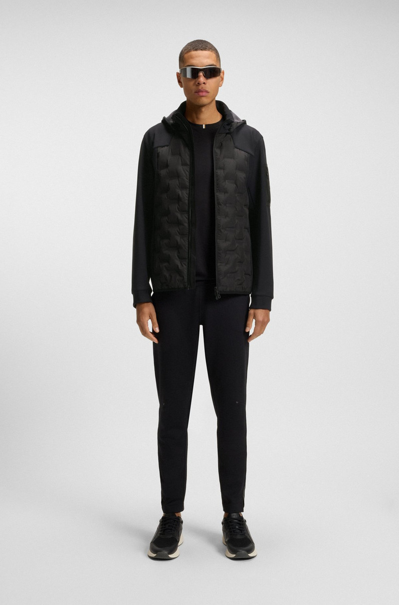 BOSS DOWN-FILLED JACKET WITH WELDED LOGO PATTERN outlook