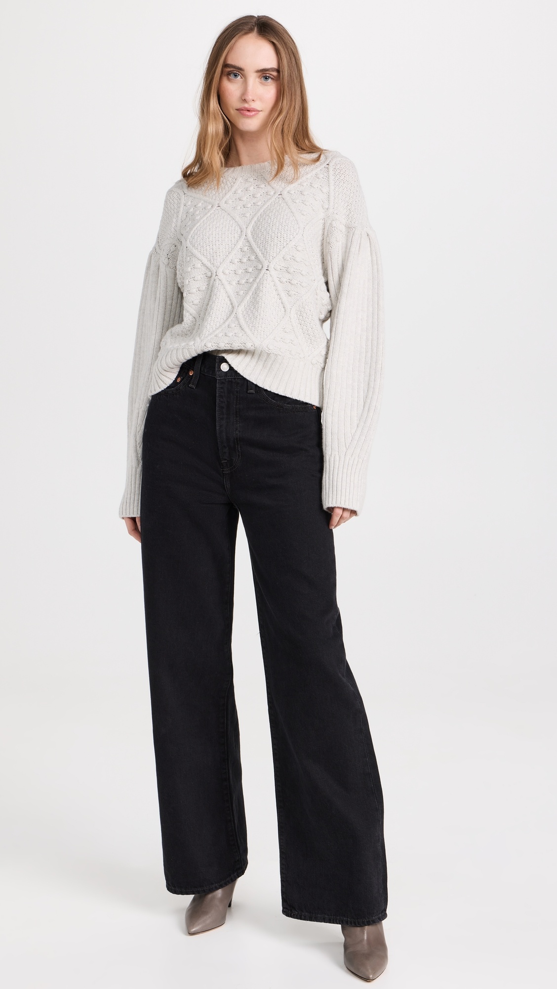 Ribcage Wide Leg Jeans - 7