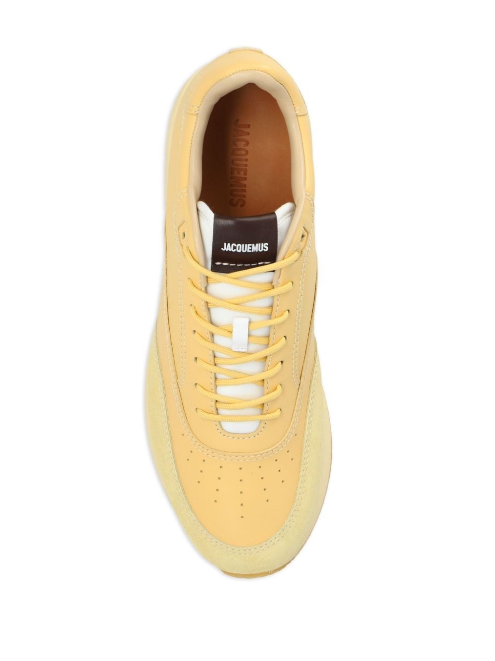 panelled lace-up sneakers - 4