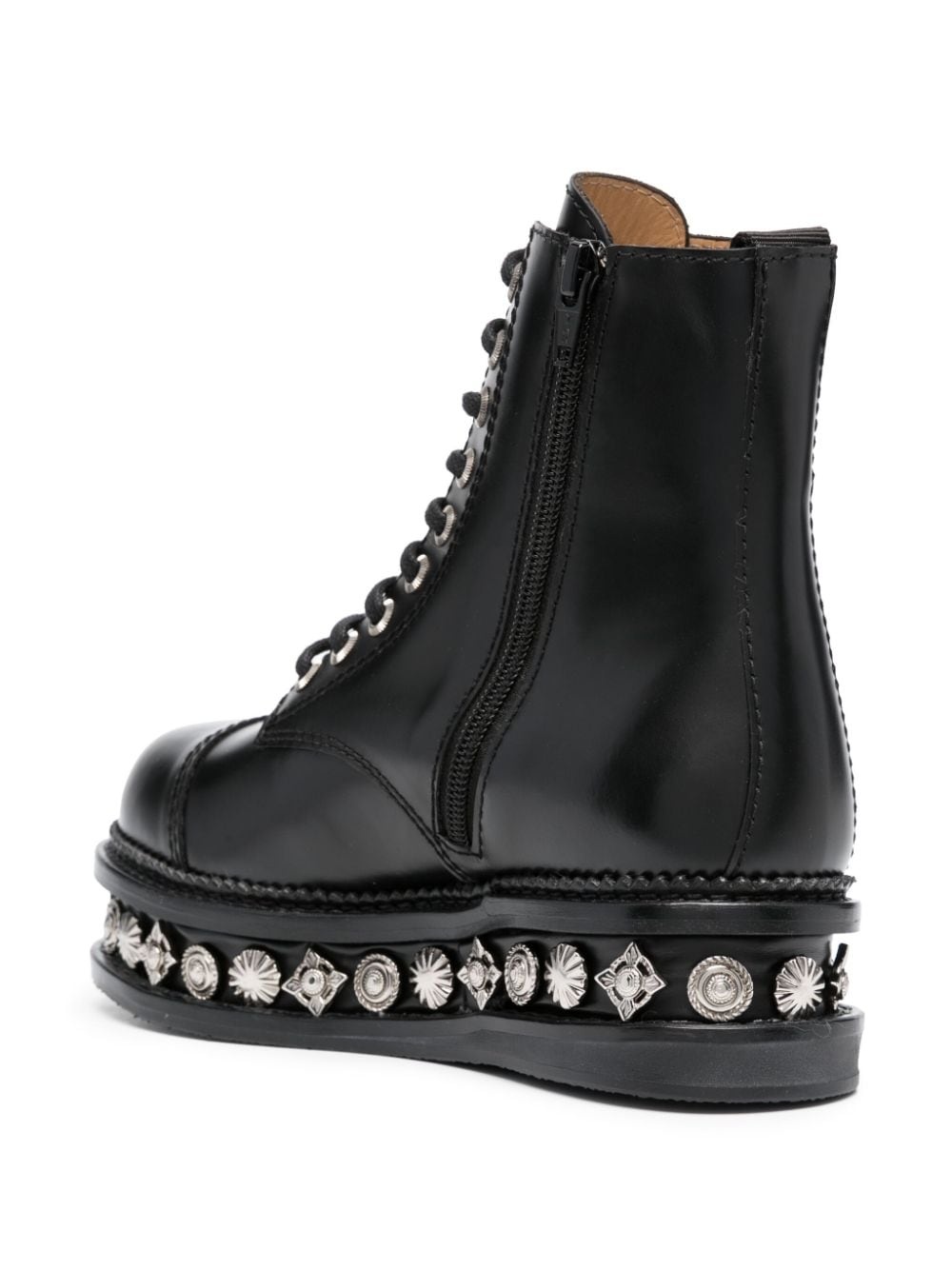 stud-embellished leather boots - 3