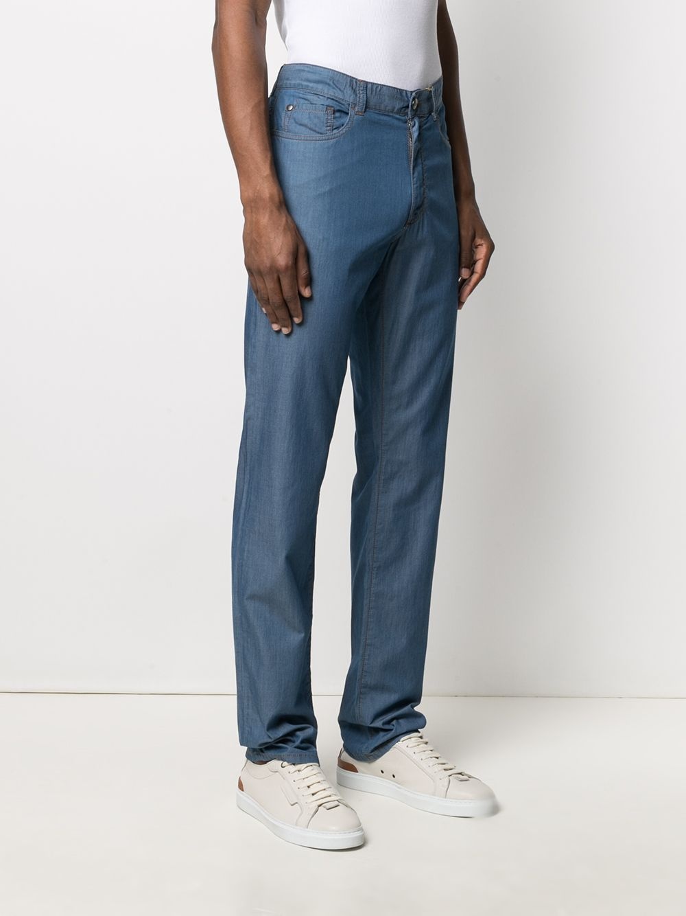 mid-rise straight-leg jeans - 3