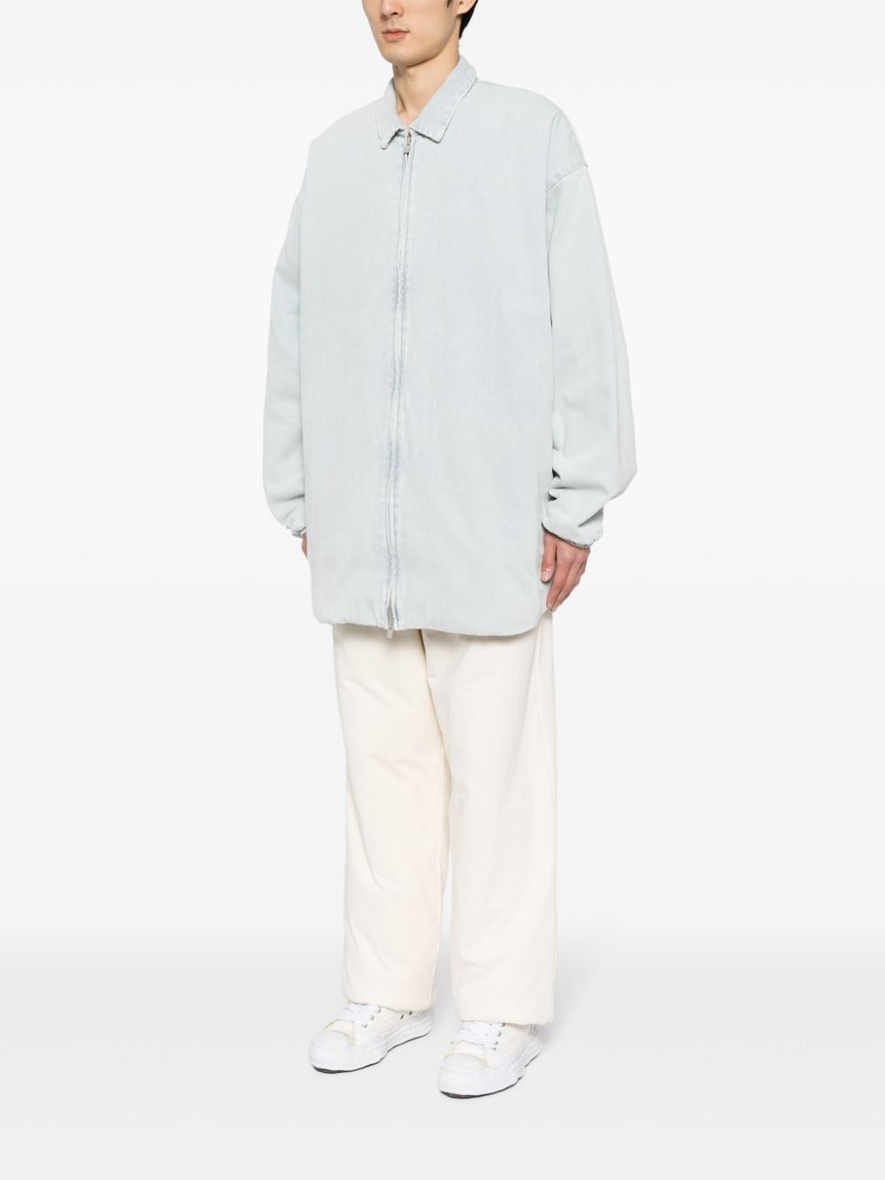 Filled denim shirt jacket - 3