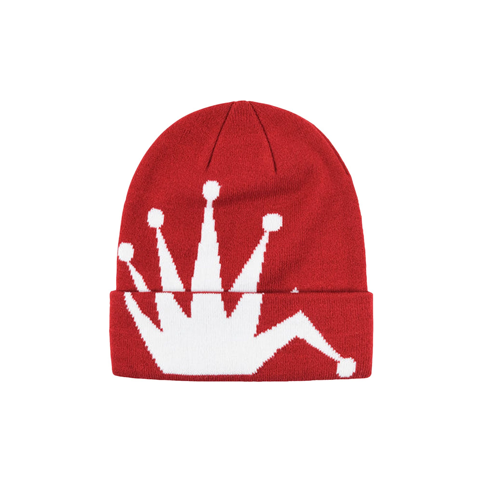 Stussy Crown Jacquard Cuff Beanie 'Berry' - 1