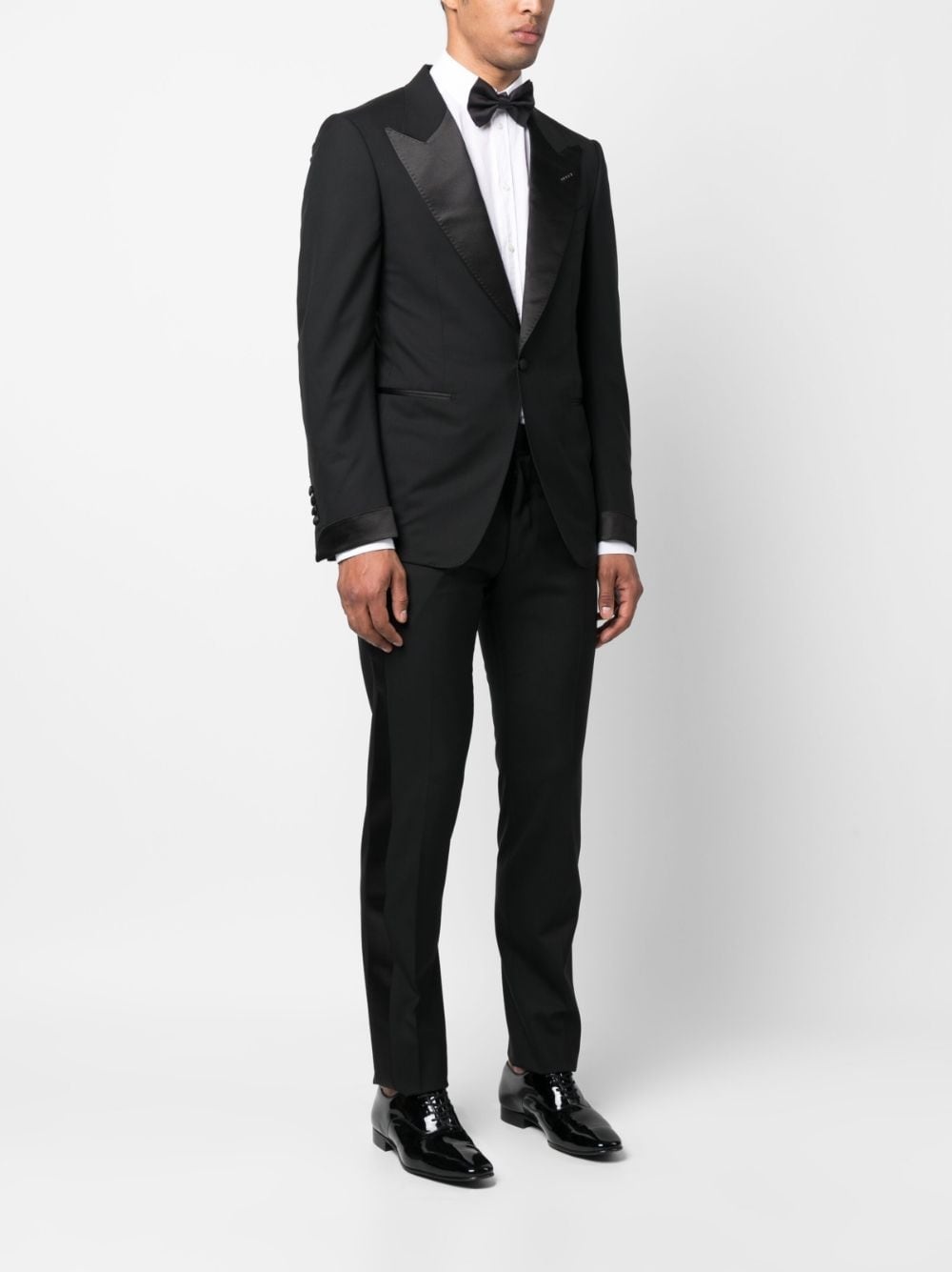peak-lapels single-breasted suit - 3