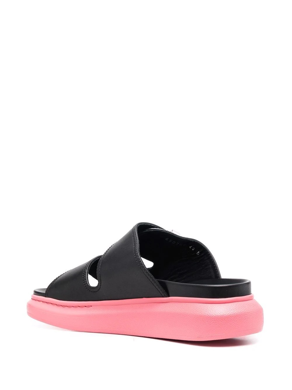 Double-strap two-tone 50mm sandals - 3