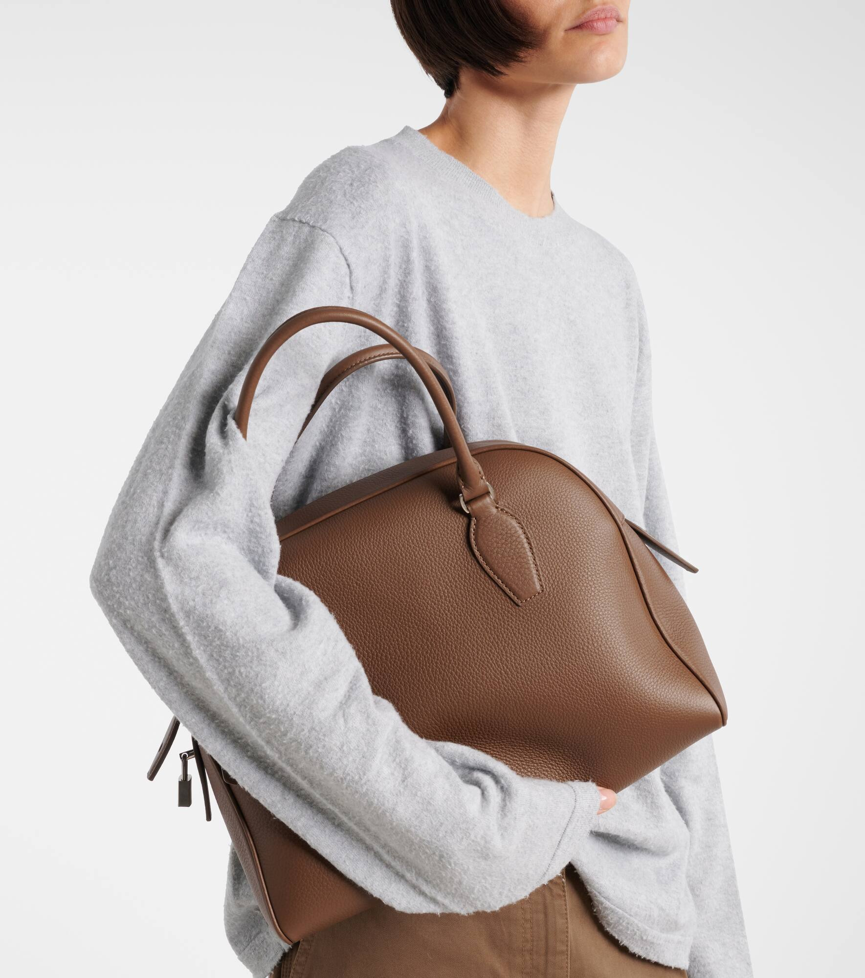 India 12 Medium leather tote bag - 7