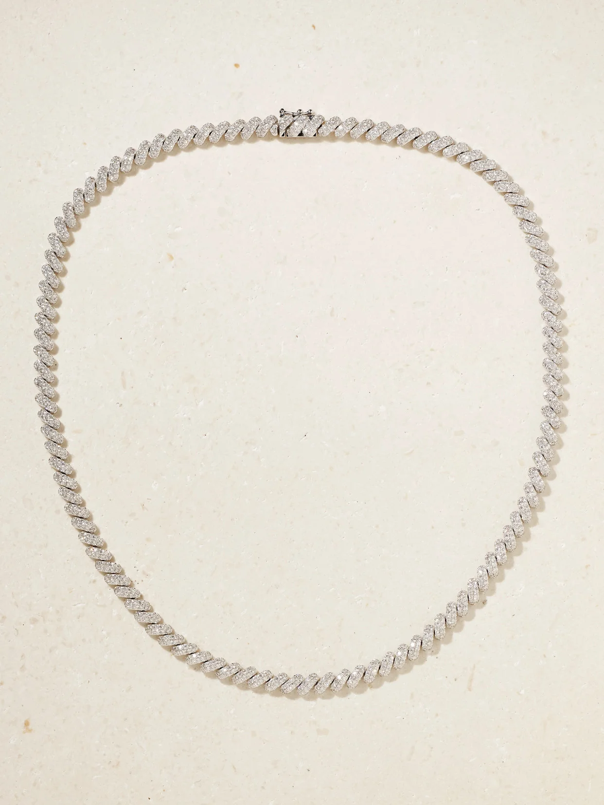 18-karat White Gold Diamond Necklace - 1