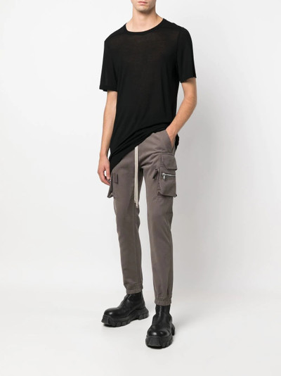 Rick Owens drawstring cargo trousers outlook