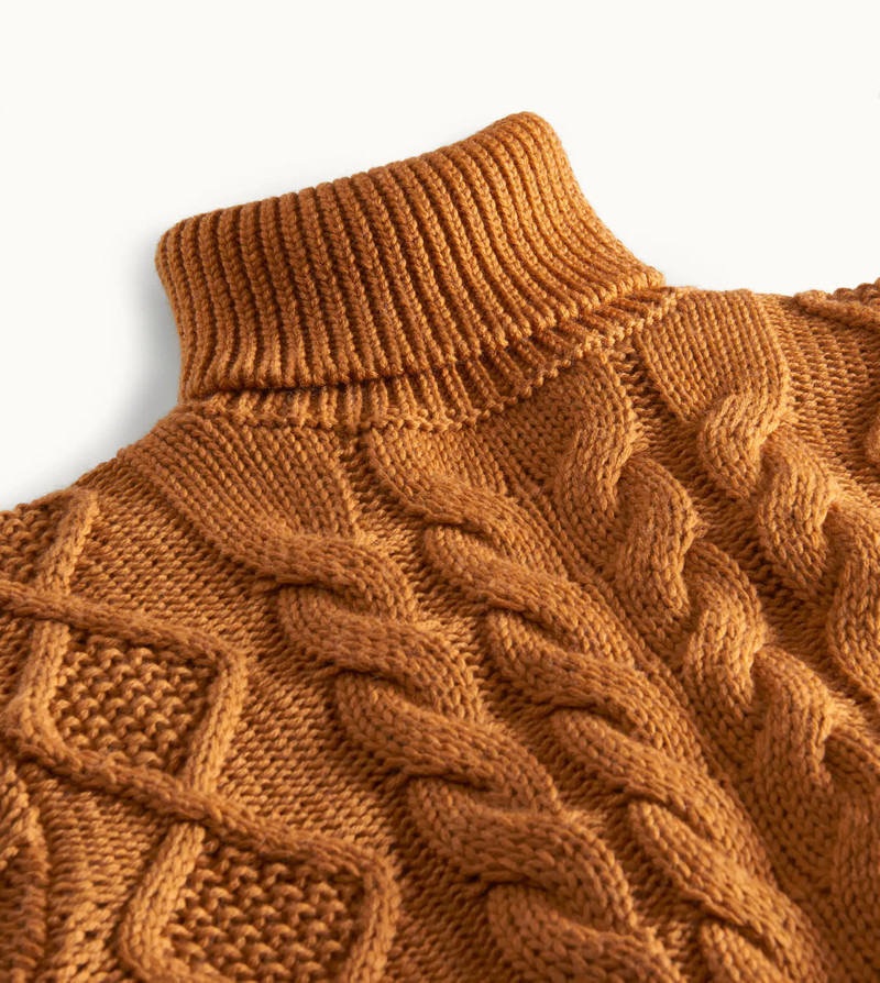 POLO NECK JUMPER - ORANGE 4