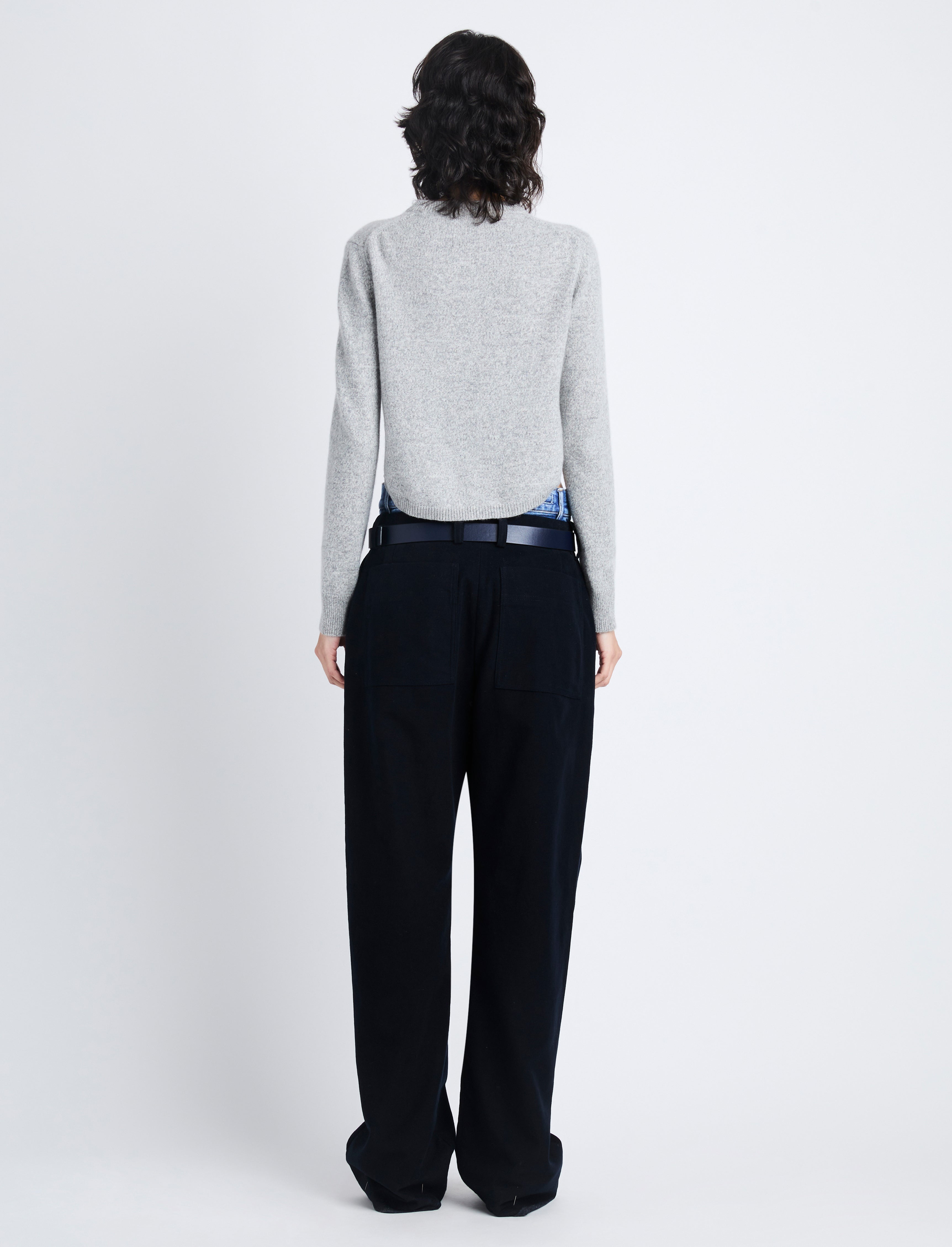 Stella Monogram Sweater in Cashmere Jacquard - 5