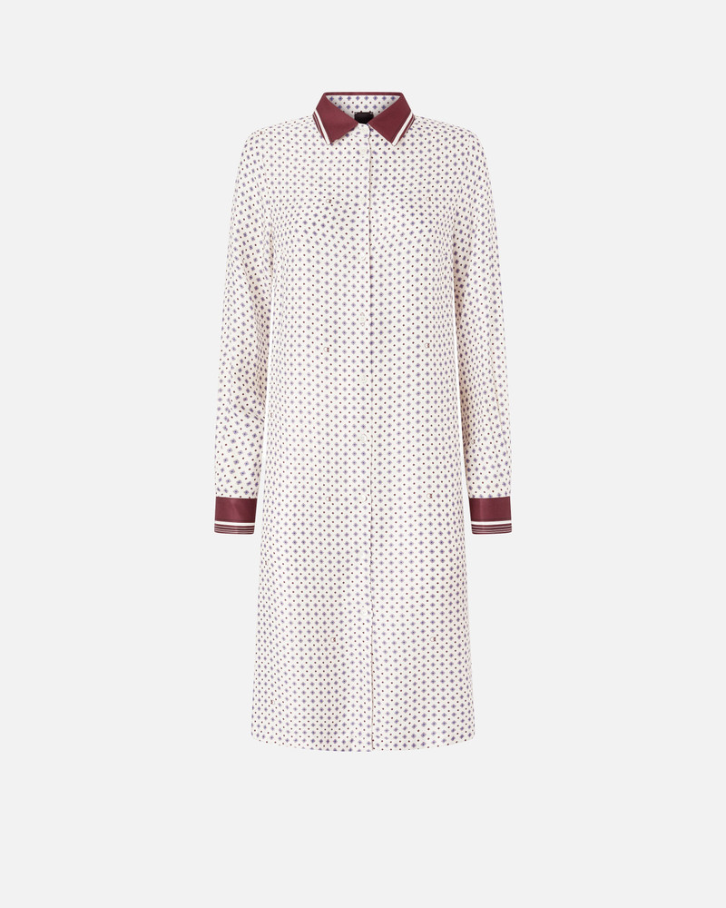 MIDI SHIRT DRESS WITH TIE PRINT 1