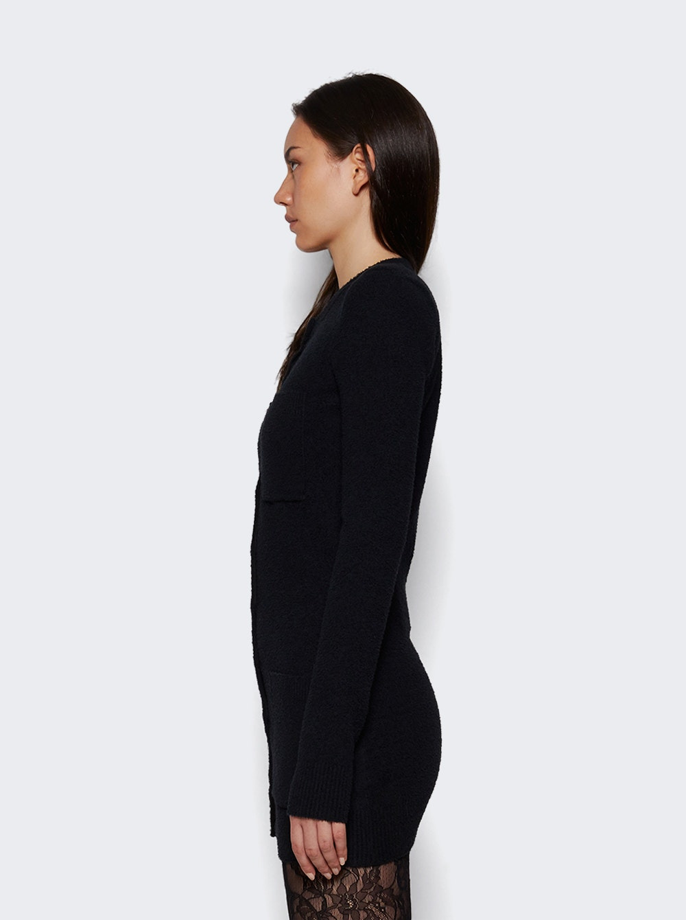 Knit Cardigan Black - 3