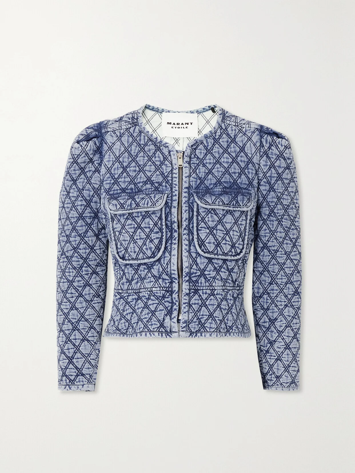 Deliona Quilted Cotton-chambray Jacket - 1