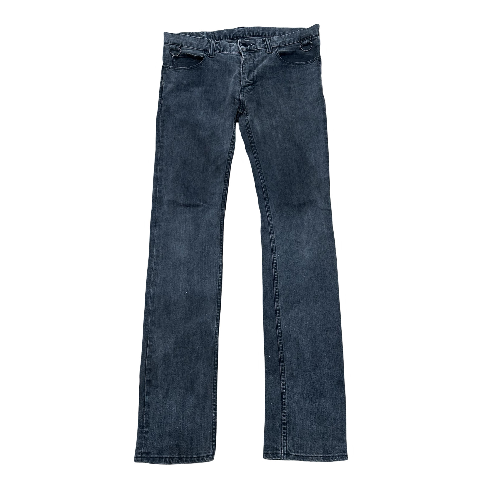 Final Blow - Number (N)ine Faded Black D-ring Denim Sz 32 - 1