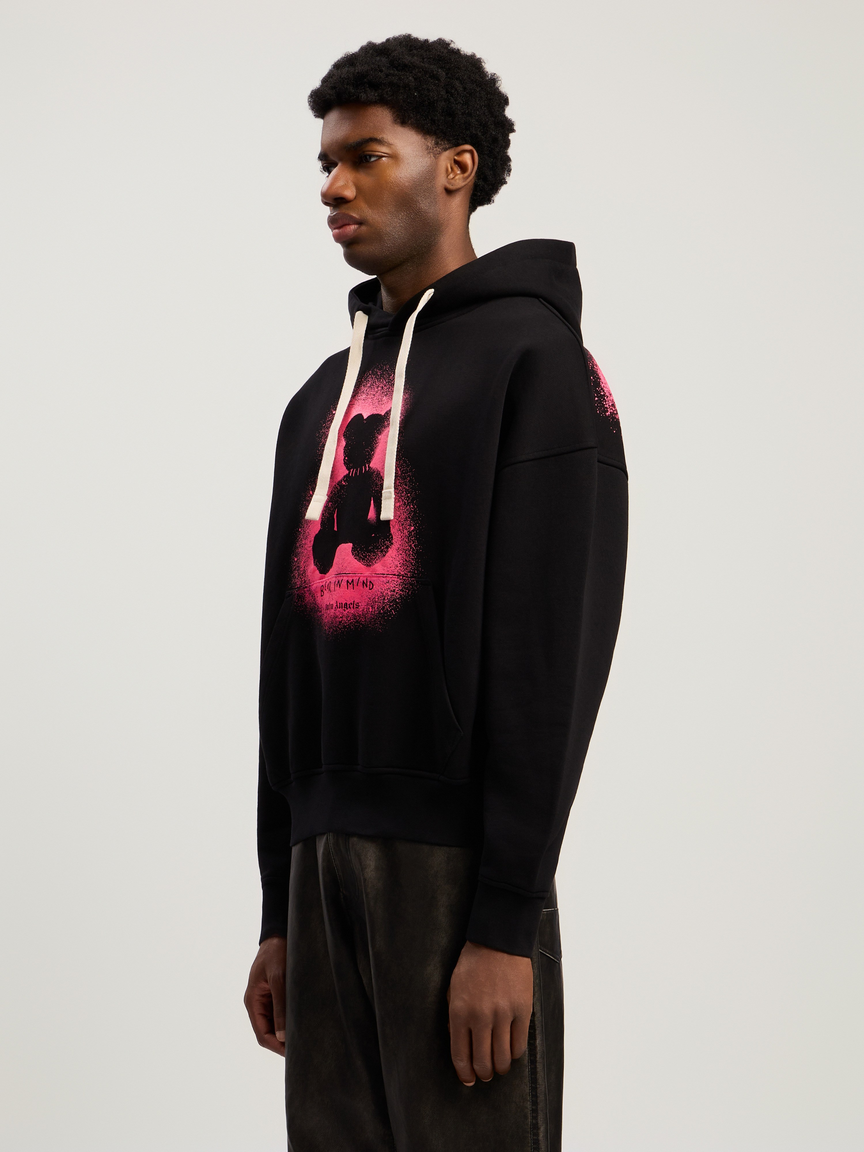 Spray Bear Loose Hoodie - 4