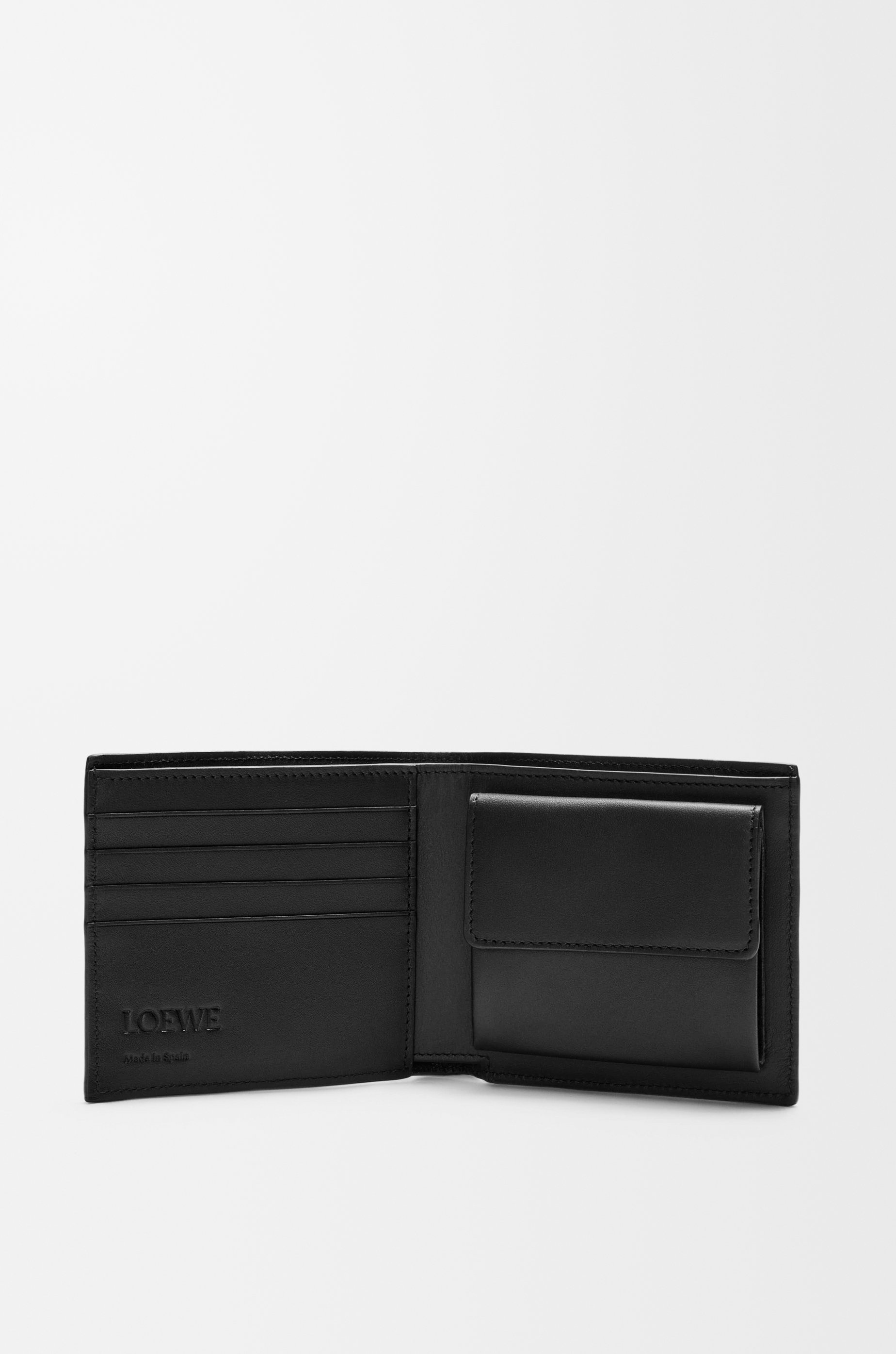 Puzzle bifold coin wallet in classic calfskin - 2