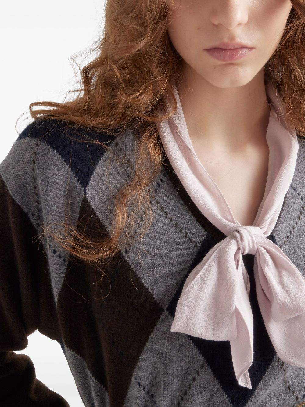 cashmere V-neck sweater - 6