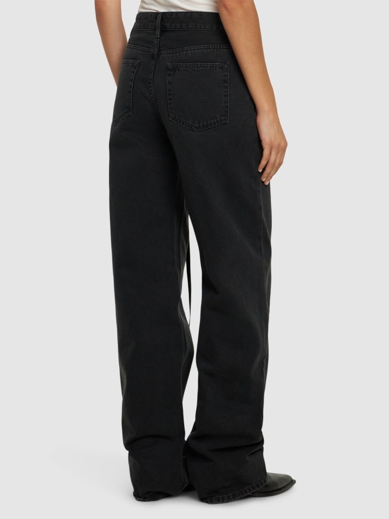 Meya asymmetric waist denim jeans - 3