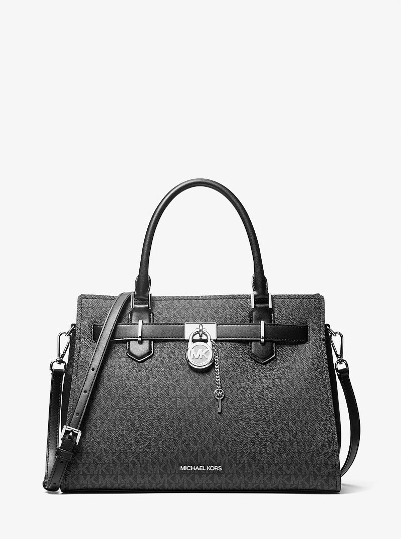 Hamilton Medium Signature Logo Satchel 1