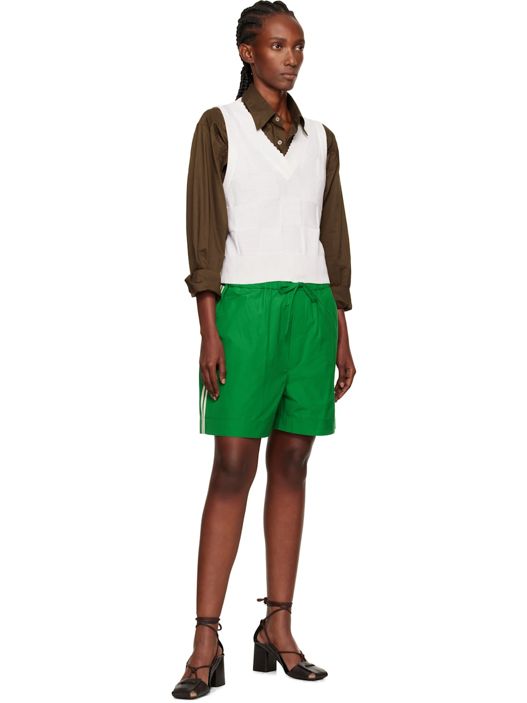 Green Sporty Shorts - 4