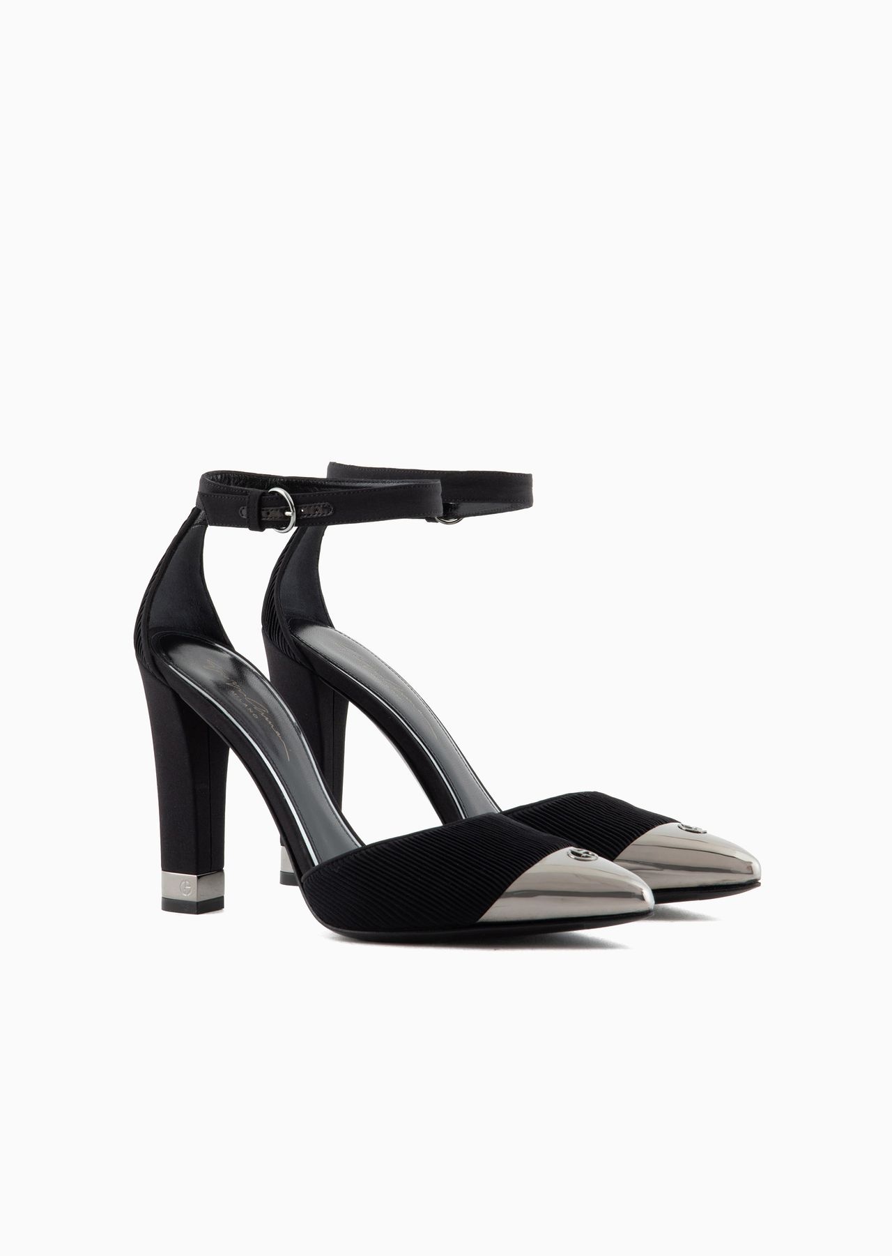 Pleated silk d'Orsay court shoes - 2