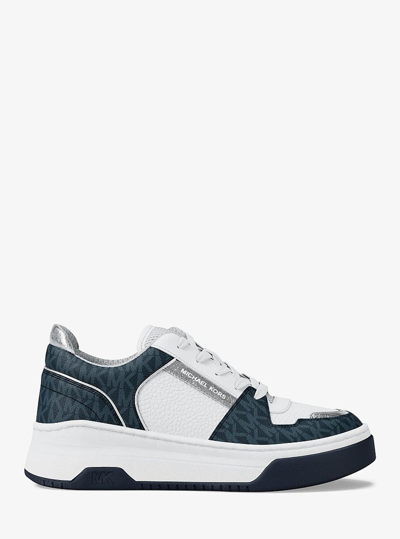 Lexi Mixed-Media Sneaker 1