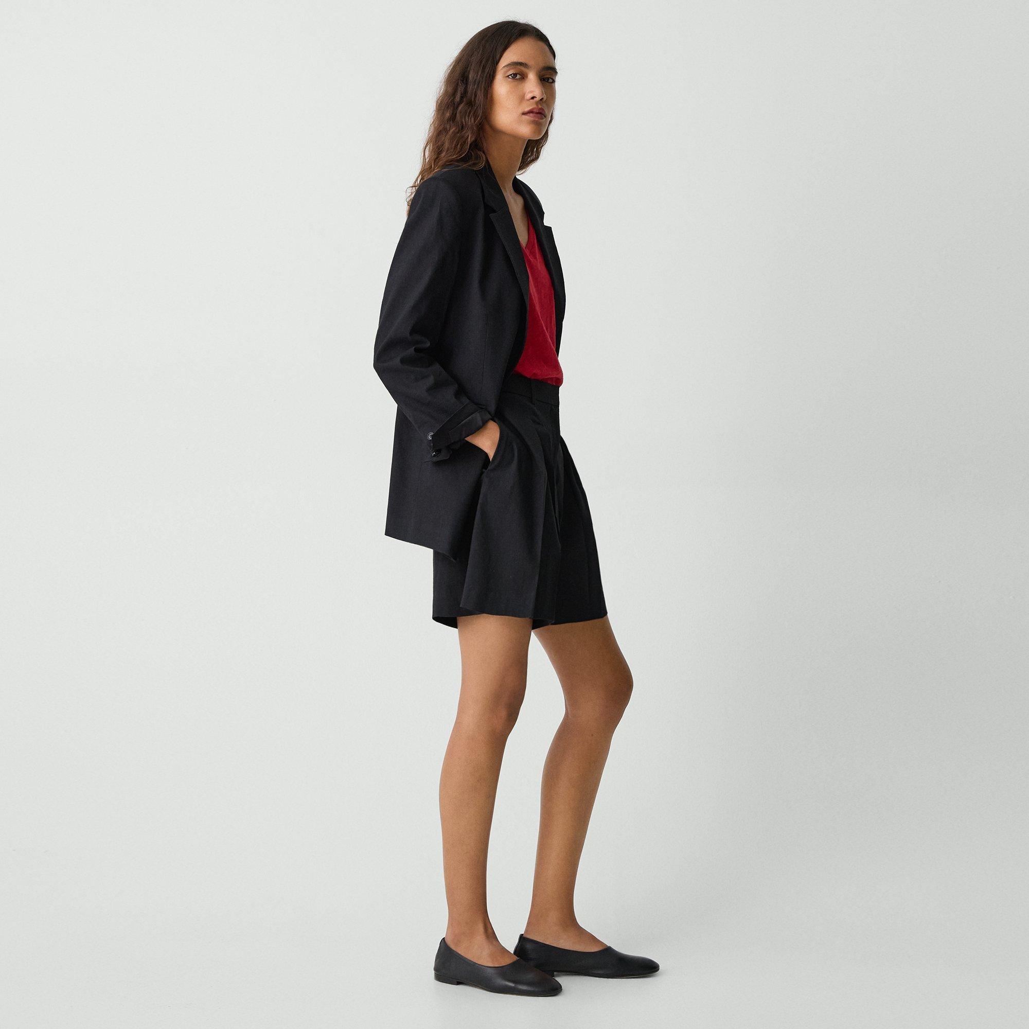 Pleated Short in Good Linen - 3