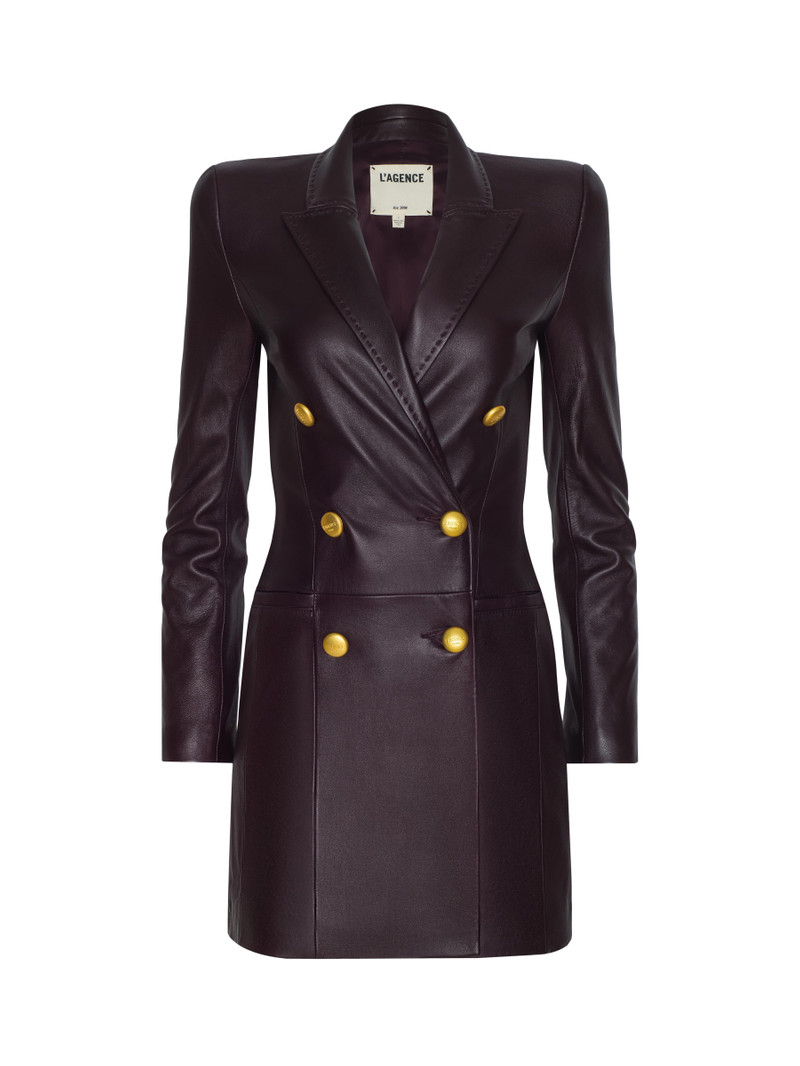 Tora Leather Blazer Dress 1