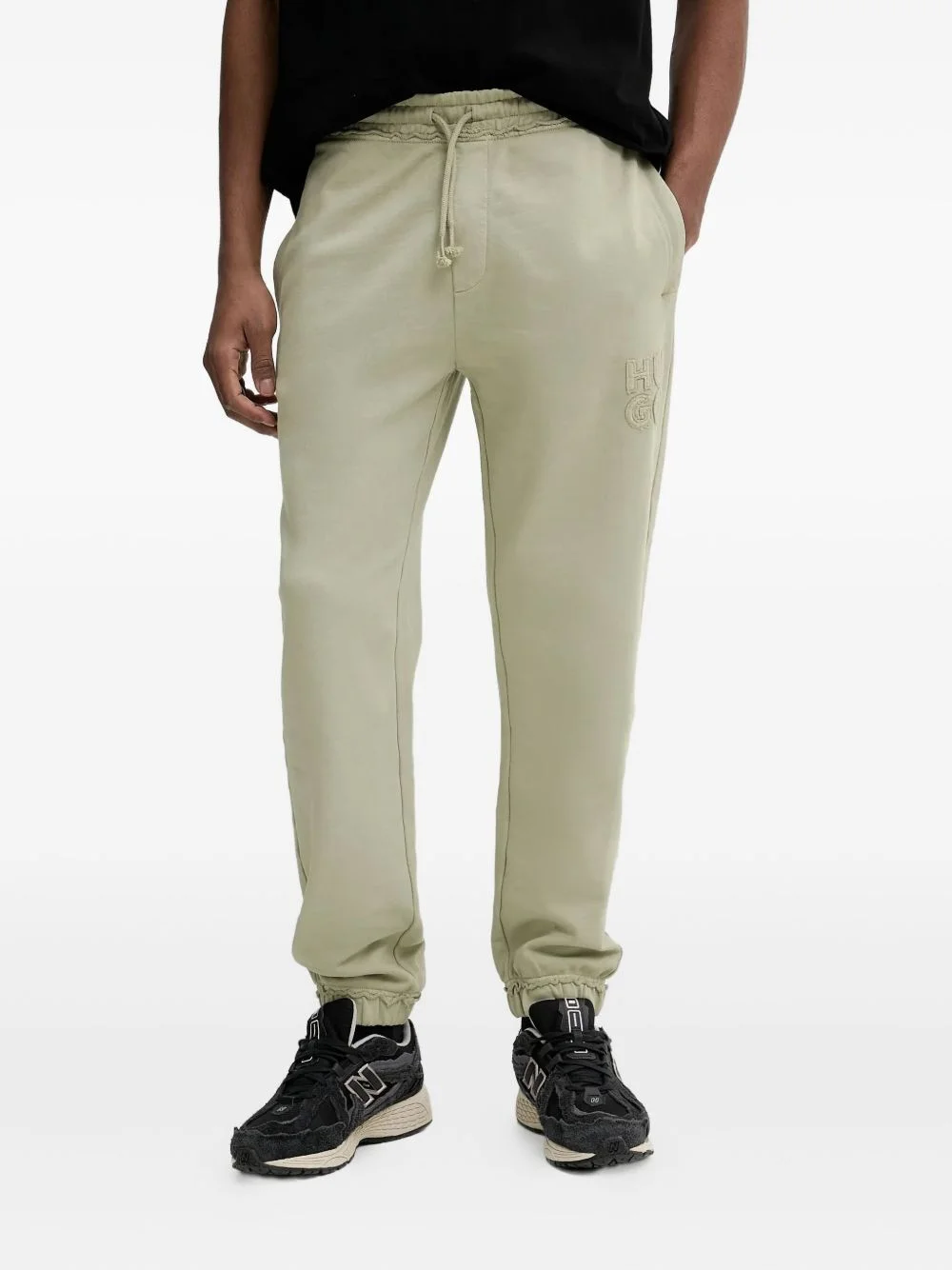 logo-patch track pants - 1